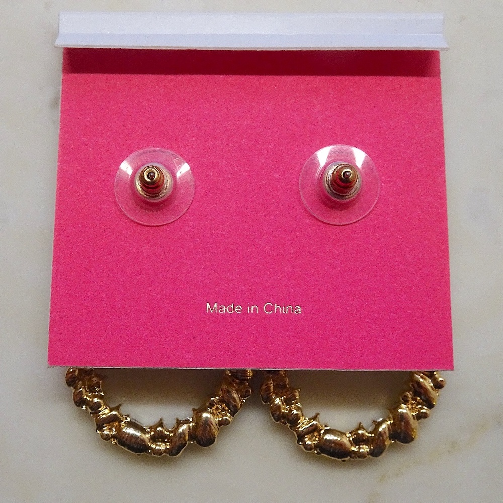 Christian Siriano New York Multi-Colored Crystal Drop Earrings - Missing 1 Jewel - Picture 6 of 6